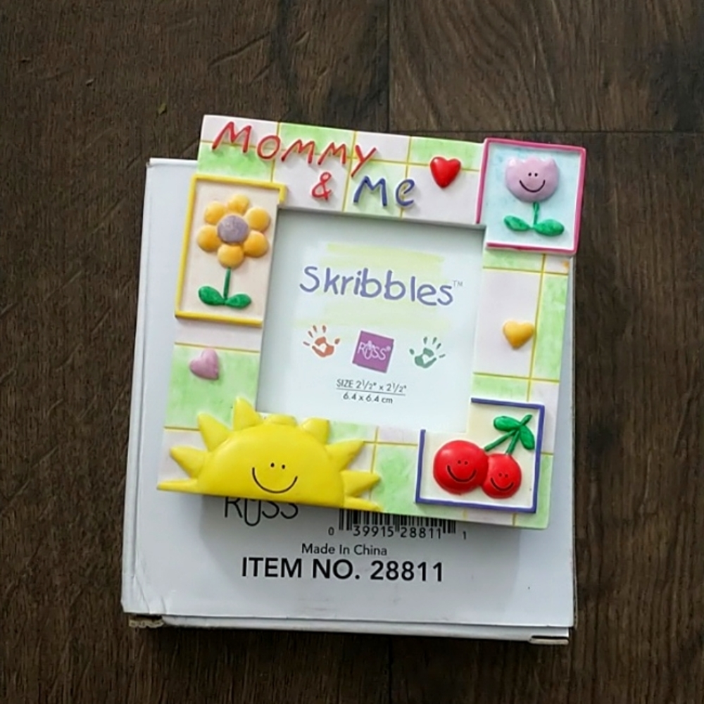 Mommy & Me frame handpainted